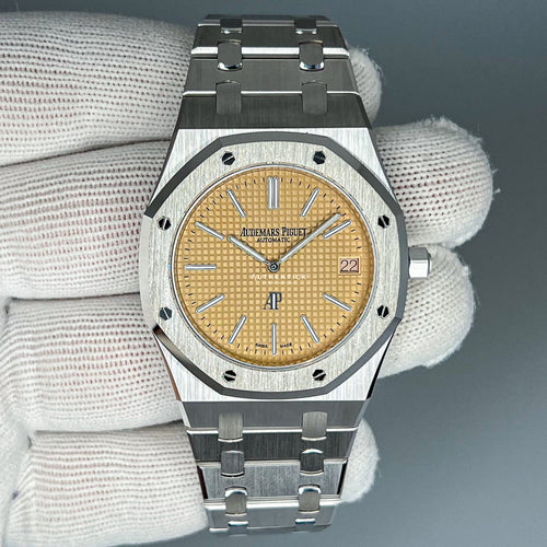 Audemars Piguet Jumbo Extra Thin White Gold Salmon Dial 15202BC.OO.1240BC.01
