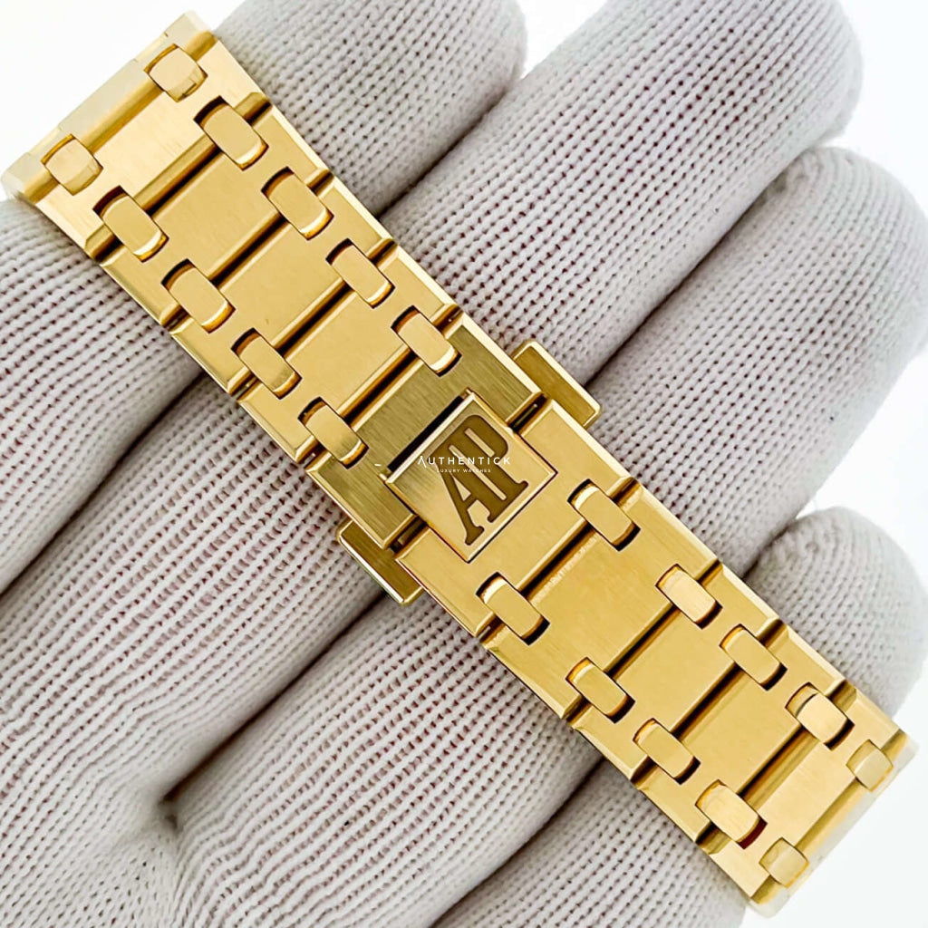 Audemars Piguet Jumbo Extra Thin Yellow Gold Blue Dial