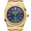 Audemars Piguet Jumbo Extra Thin Yellow Gold Blue Dial