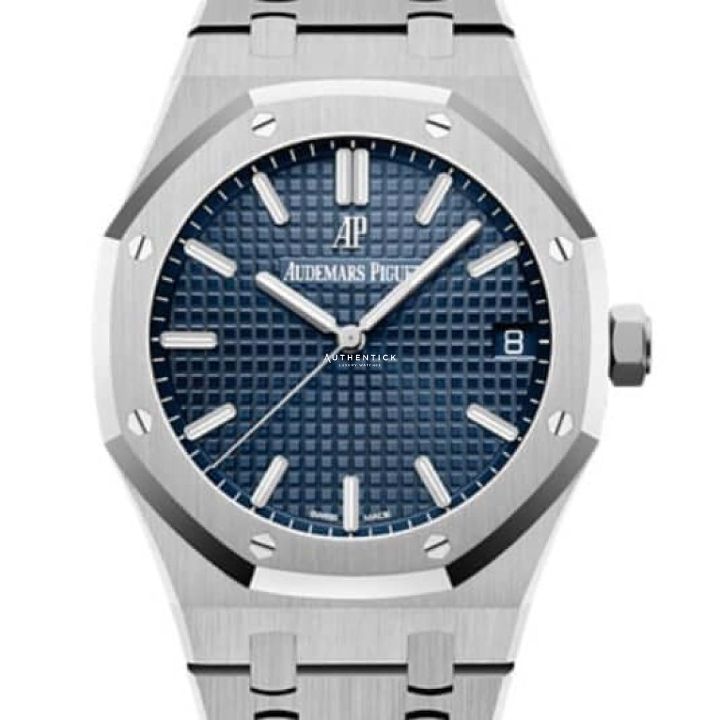 AUDEMARS PIGUET ROYAL OAK AUTOMATIC 41MM BLUE DIAL 15500ST