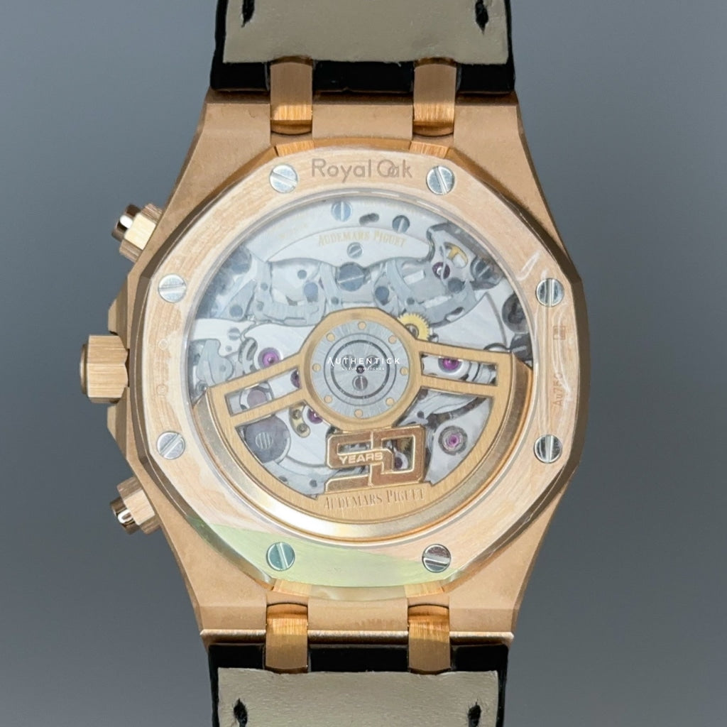 Audemars Piguet Royal Oak Chronograph Rose Gold Black Dial 50th Anniversary 26240OR.OO.D002CR.01