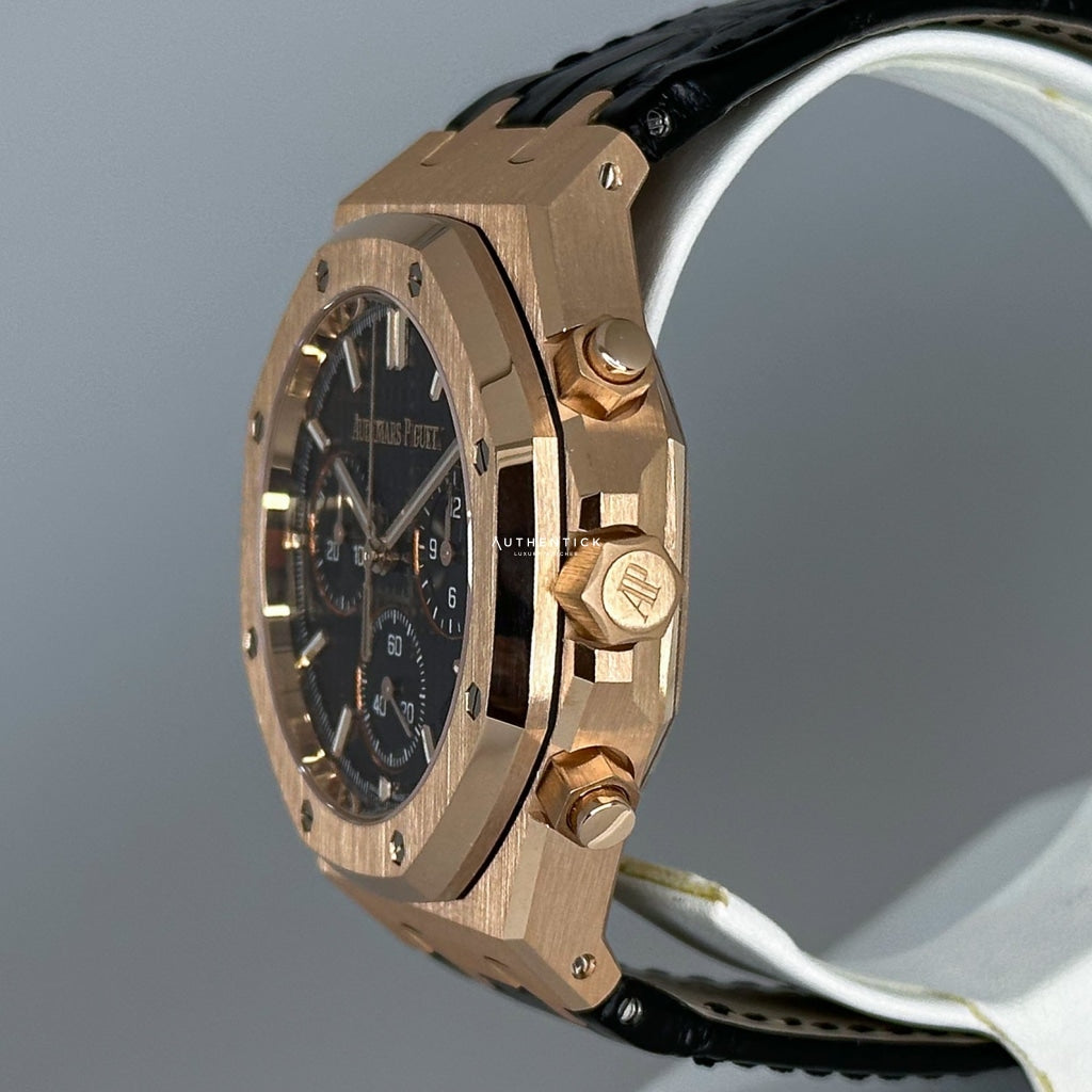 Audemars Piguet Royal Oak Chronograph Rose Gold Black Dial 50th Anniversary 26240OR.OO.D002CR.01