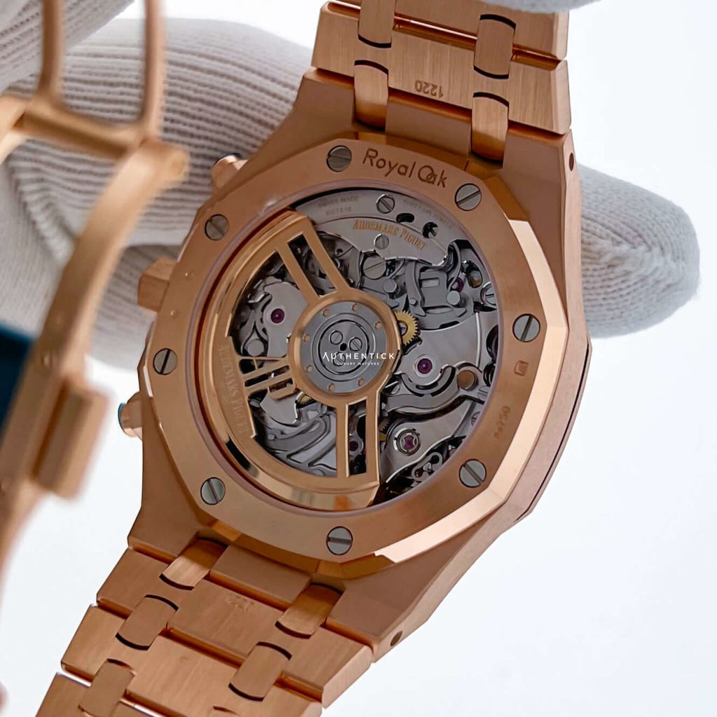 Audemars Piguet Royal Oak Chronograph Rose Gold Blue Dial 26239OR.OO.1220OR.01