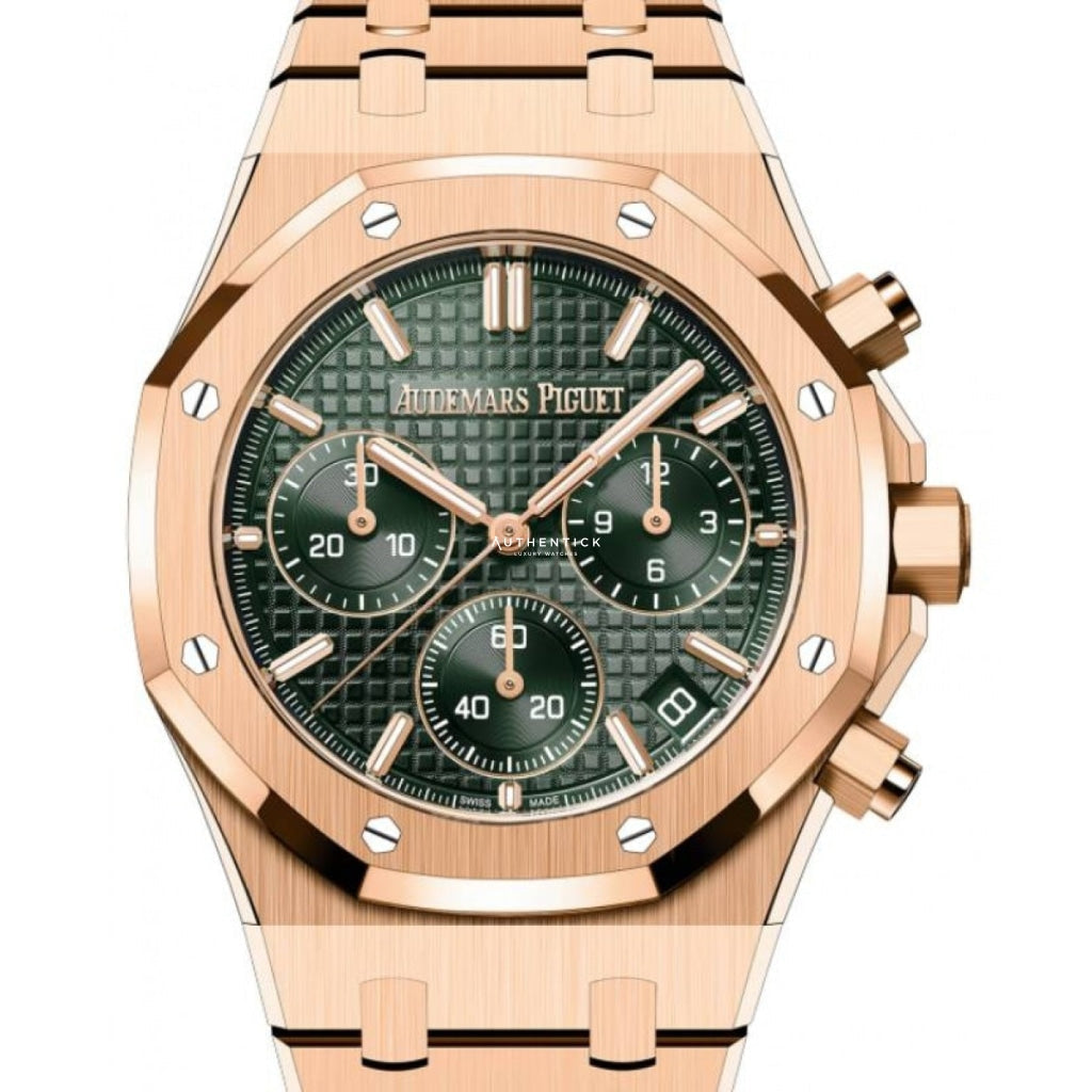 Audemars Piguet Royal Oak Chronograph Rose Gold Green Dial 26240OR.OO.1320OR.04
