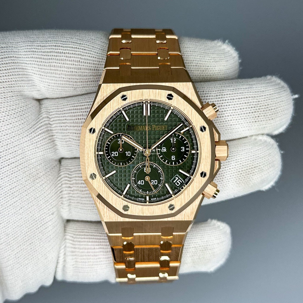 Audemars Piguet Royal Oak Chronograph Rose Gold Green Dial 26240OR.OO.1320OR.04