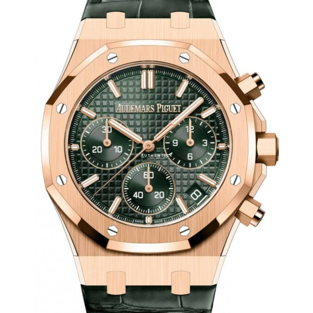 Audemars Piguet Royal Oak Chronograph Rose Gold Green Dial 26240OR.OO.D404CR.01