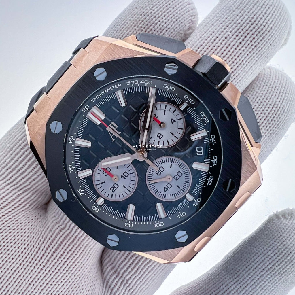 Audemars Piguet Royal Oak OffShore 43mm Rose Gold Black Dial 26420RO.OO.A002CA.01