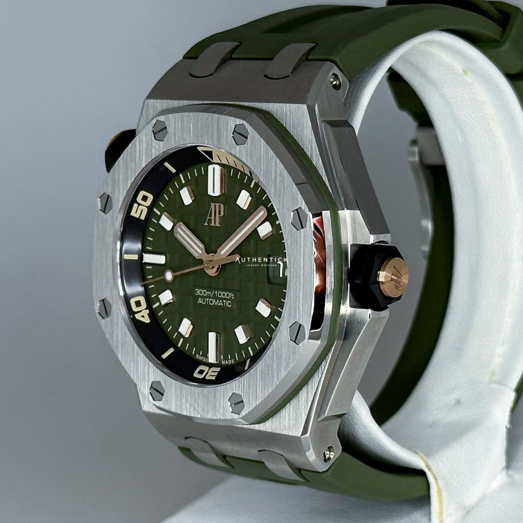 Audemars Piguet Royal Oak OffShore Diver 42mm Green Dial 15720ST.OO.A052CA.01