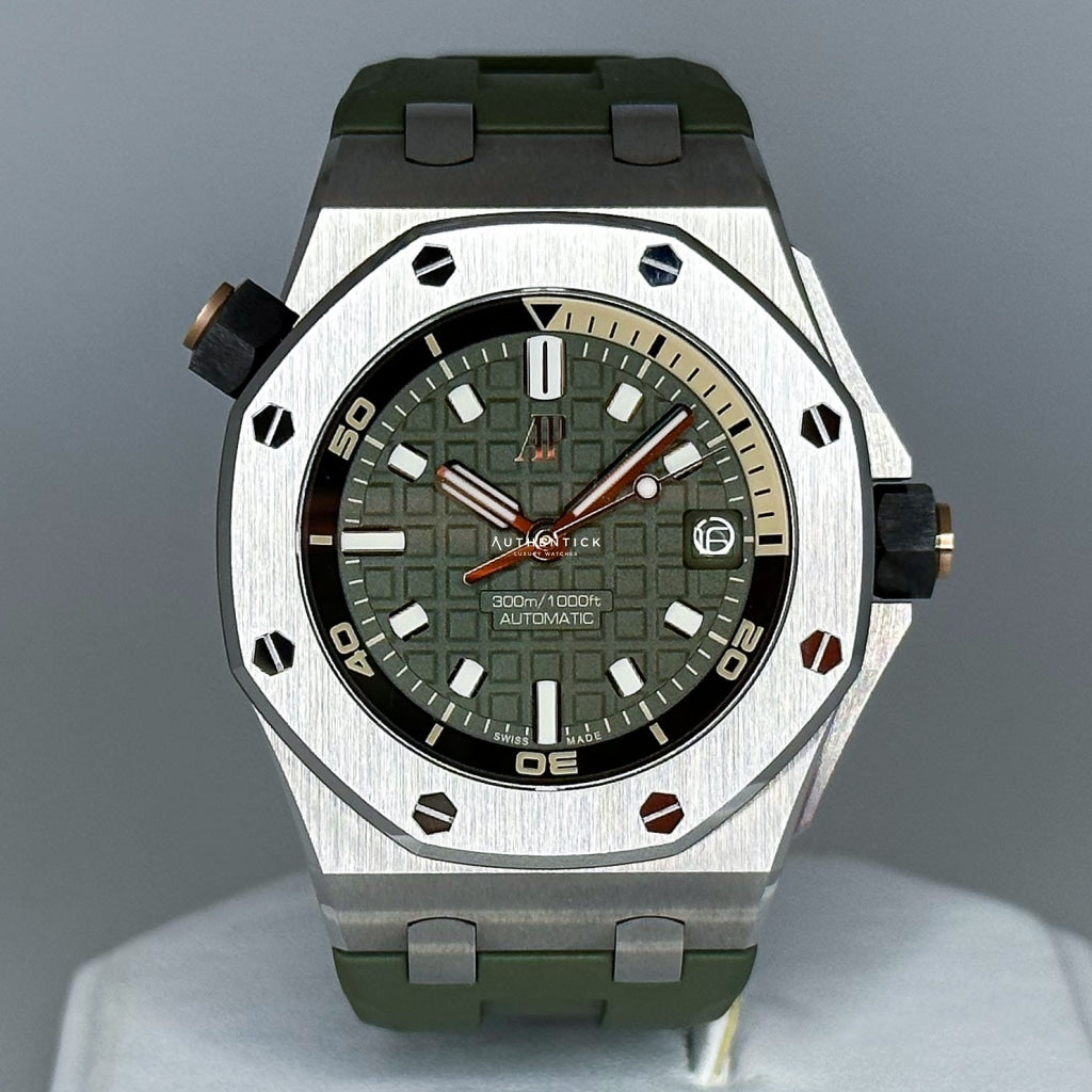 Audemars Piguet Royal Oak OffShore Diver 42mm Green Dial 15720ST.OO.A052CA.01