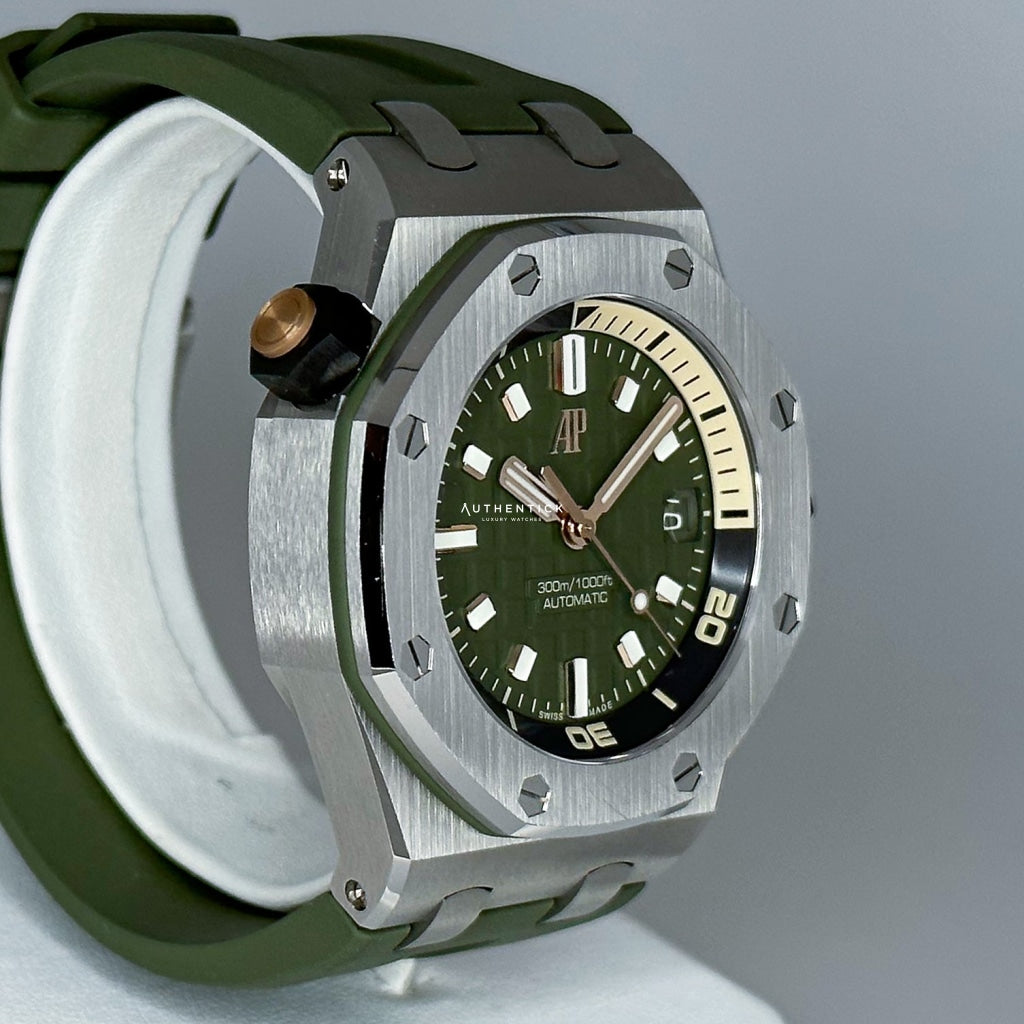 Audemars Piguet Royal Oak OffShore Diver 42mm Green Dial 15720ST.OO.A052CA.01