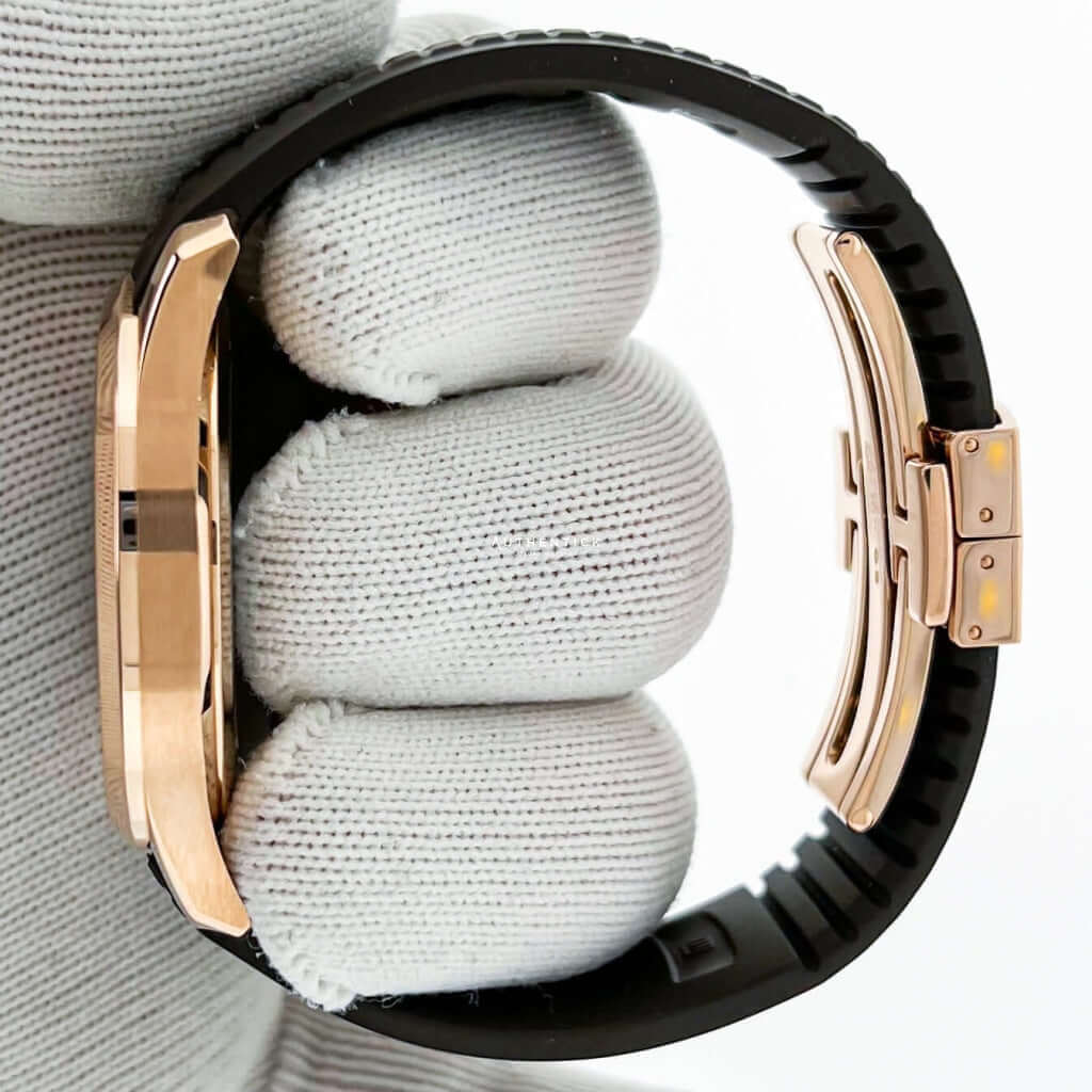 Patek Philippe Aquanaut Rose Gold Black Rubber Brown Dial 5167R-001