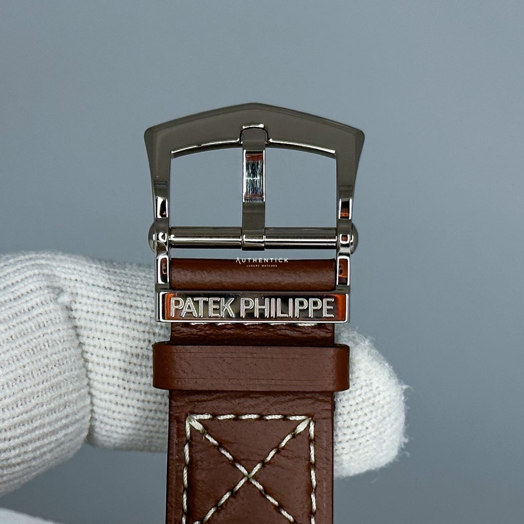 Patek Philippe Calatrava Pilot Travel Time Blue Dial 5524G-001
