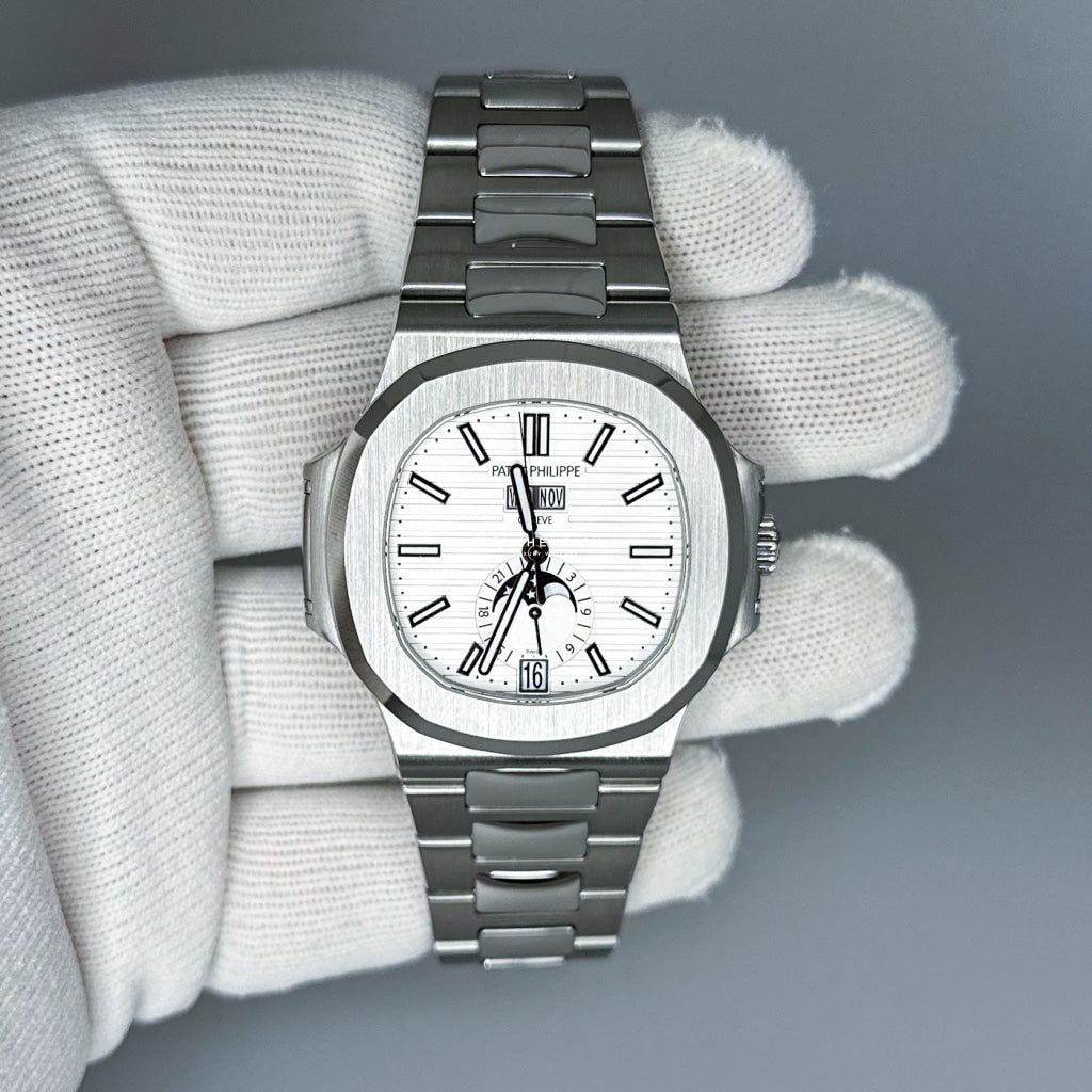 Patek Philippe Nautilus Annual Calendar Stainless Steel White Dial 5726/1A-010