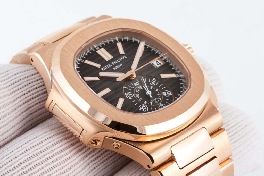 Patek Philippe Nautilus Chronograph Rose Gold Black Dial 5980/1R-001