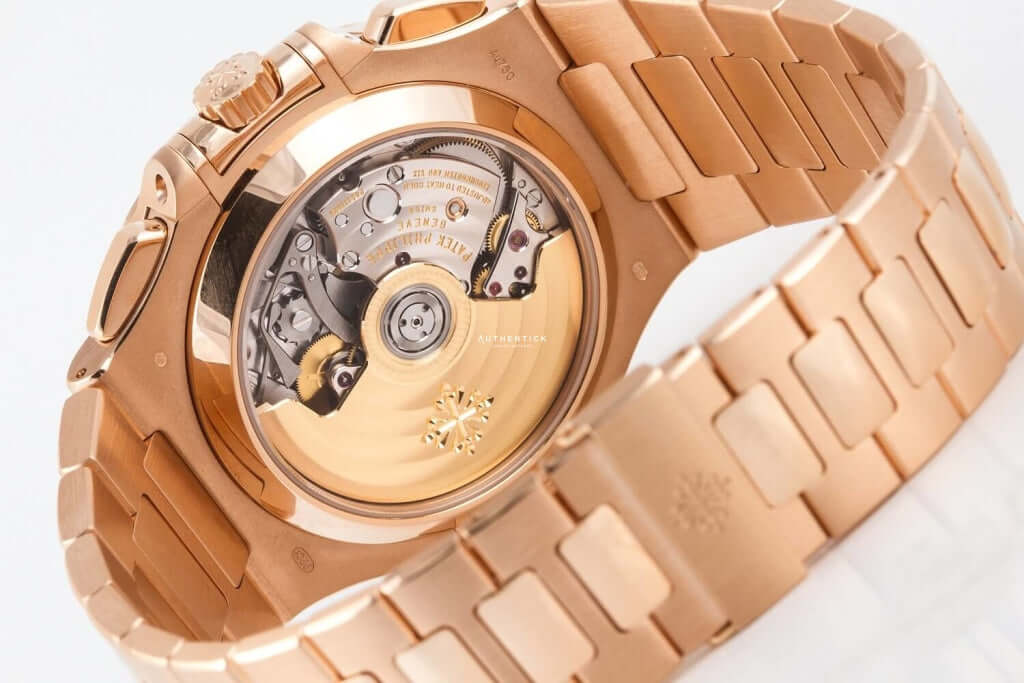 Patek Philippe Nautilus Chronograph Rose Gold Black Dial 5980/1R-001