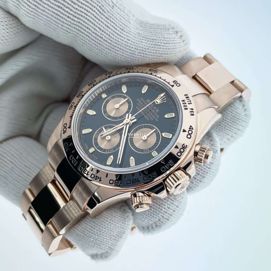 Rolex Cosmograph Daytona 40mm Everose Black Dial 116505