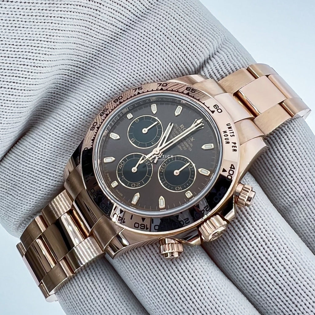 Rolex Cosmograph Daytona 40mm Everose Chocolate Dial 116505