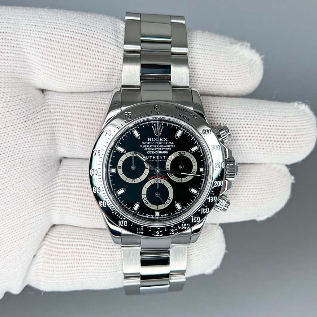 Rolex Cosmograph Daytona Stainless Steel Black Dial 116520