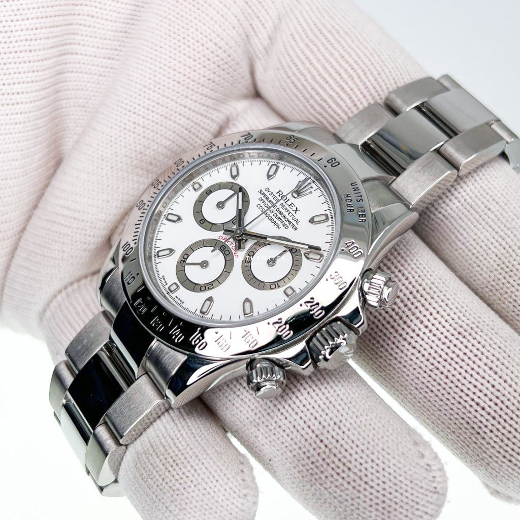 Rolex Cosmograph Daytona Stainless Steel White Dial 116520