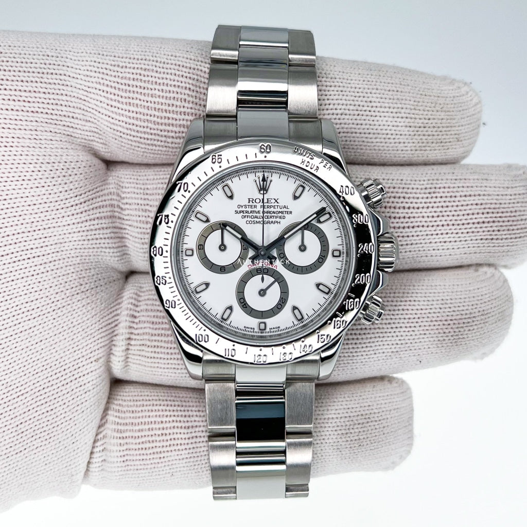Rolex Cosmograph Daytona Stainless Steel White Dial 116520
