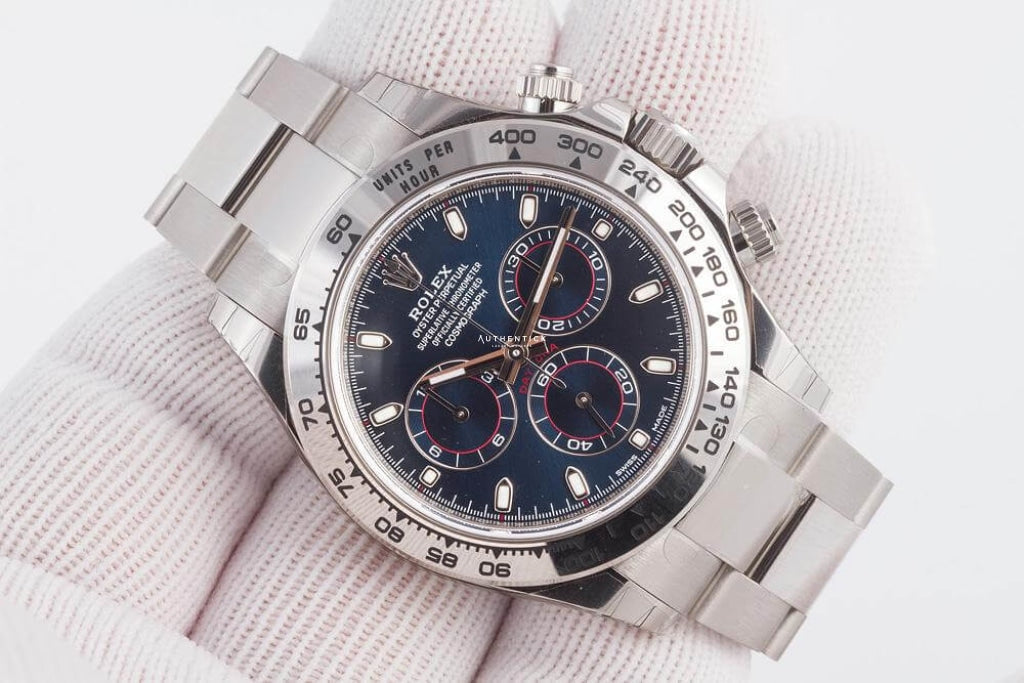 Rolex Cosmograph Daytona White Gold Blue Dial 116509-0071