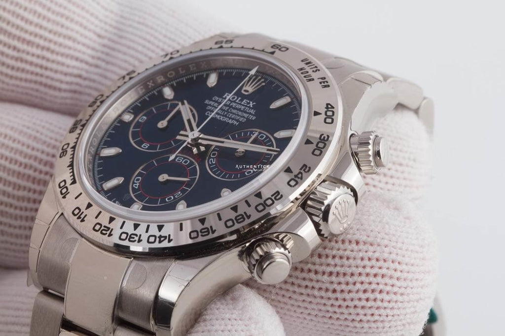 Rolex Cosmograph Daytona White Gold Blue Dial 116509-0071