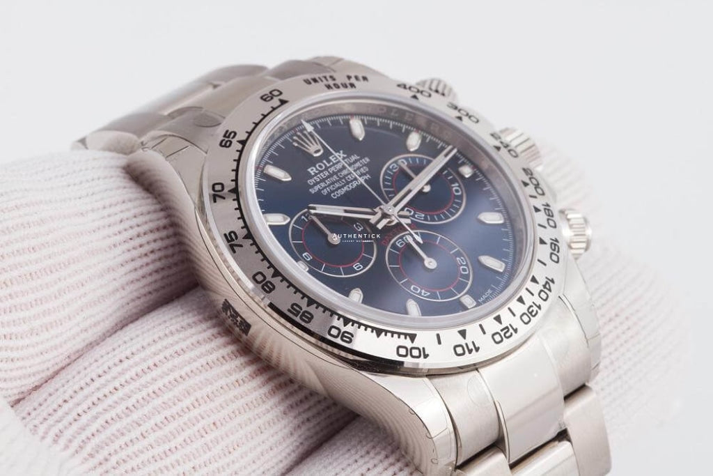 Rolex Cosmograph Daytona White Gold Blue Dial 116509-0071