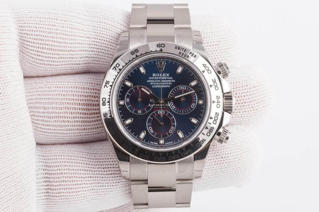Rolex Cosmograph Daytona White Gold Blue Dial 116509-0071