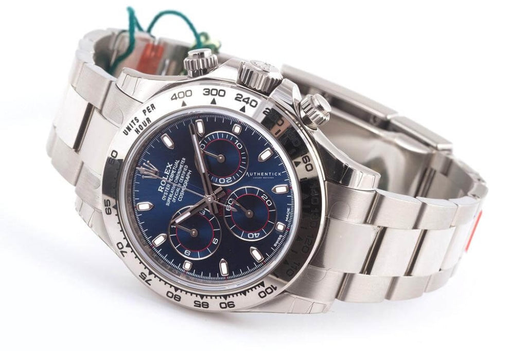 Rolex Cosmograph Daytona White Gold Blue Dial 116509-0071