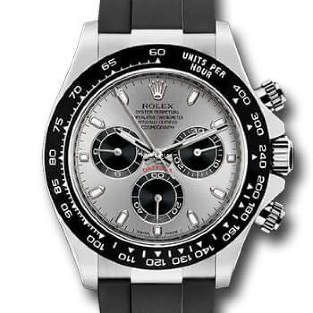 Rolex Cosmograph Daytona White Gold Oysterflex Grey Dial 116519LN