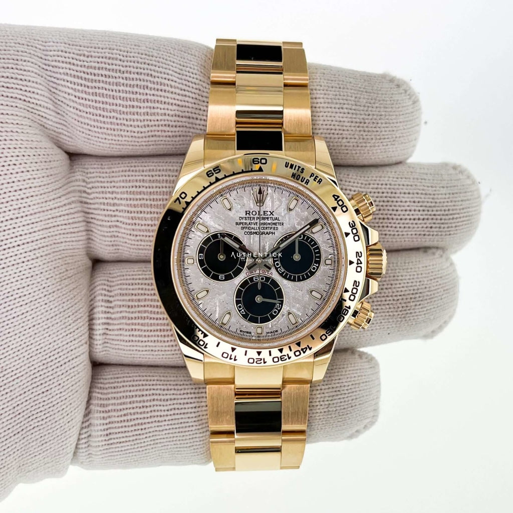 Rolex Cosmograph Daytona Yellow Gold Meteorite Dial 116508-0015