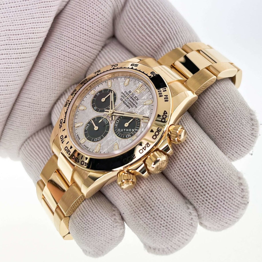 Rolex Cosmograph Daytona Yellow Gold Meteorite Dial 116508-0015
