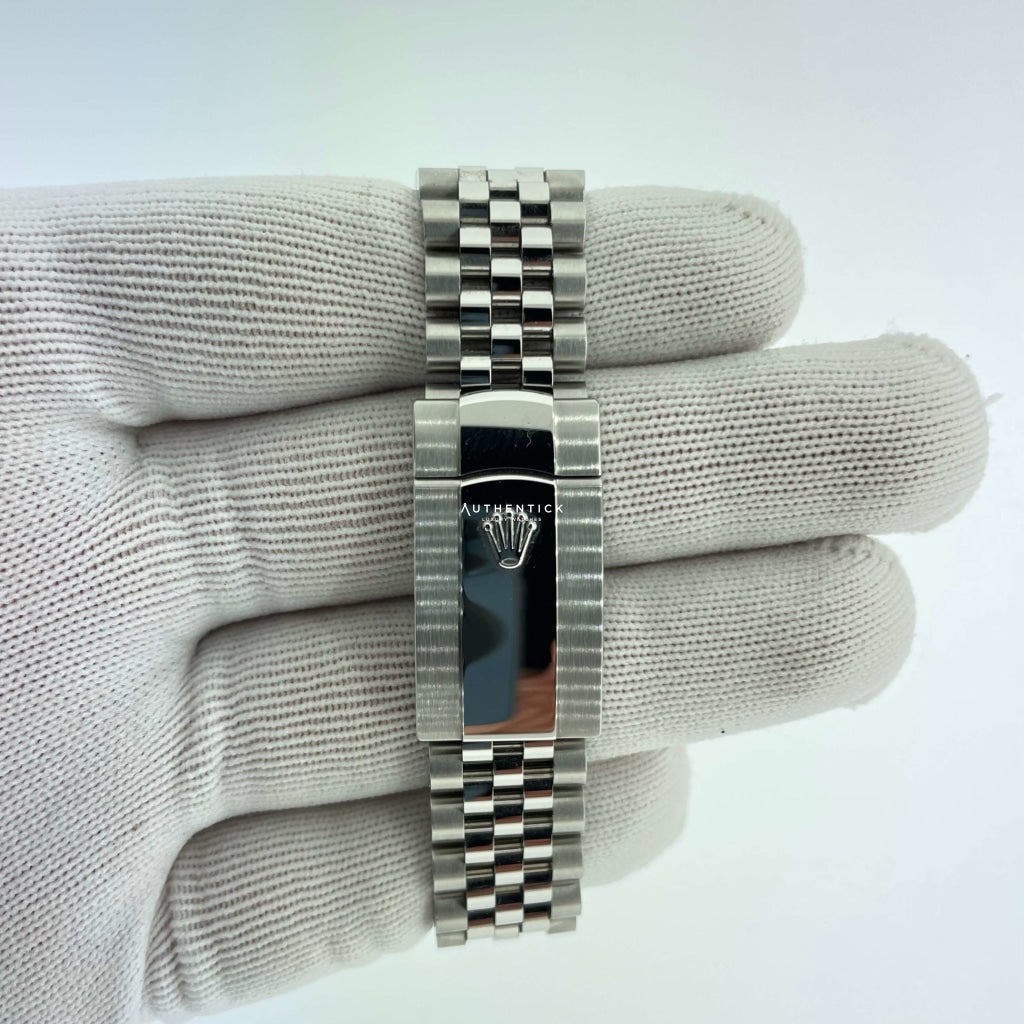 Rolex Datejust 36 Green Palm Dial Stainless Jubilee
