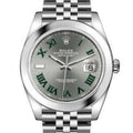 Rolex Datejust 41 Stainless Steel Jubilee Wimbledon Roman Dial 126300