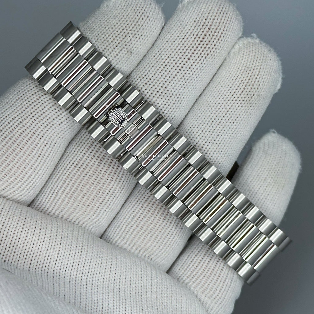Rolex Day-Date 40 Platinum Ice Blue Roman Dial 228236