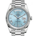 Rolex Day-Date 40 Platinum Ice Blue Roman Dial 228236