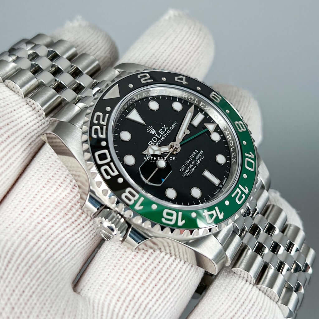 Rolex GMT-Master II Stainless Steel Jubilee Lefty "Sprite" 126720VTNR