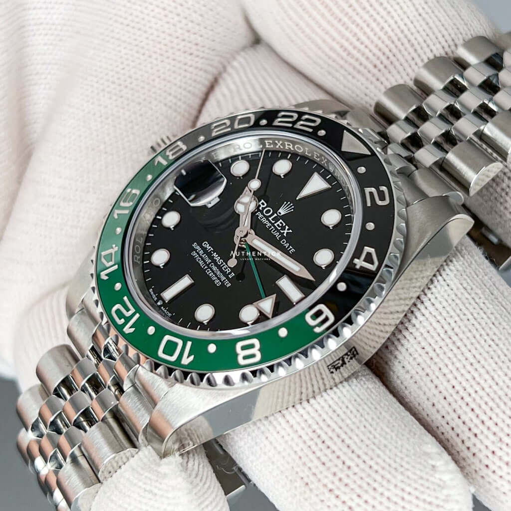 Rolex GMT-Master II Stainless Steel Jubilee Lefty "Sprite" 126720VTNR