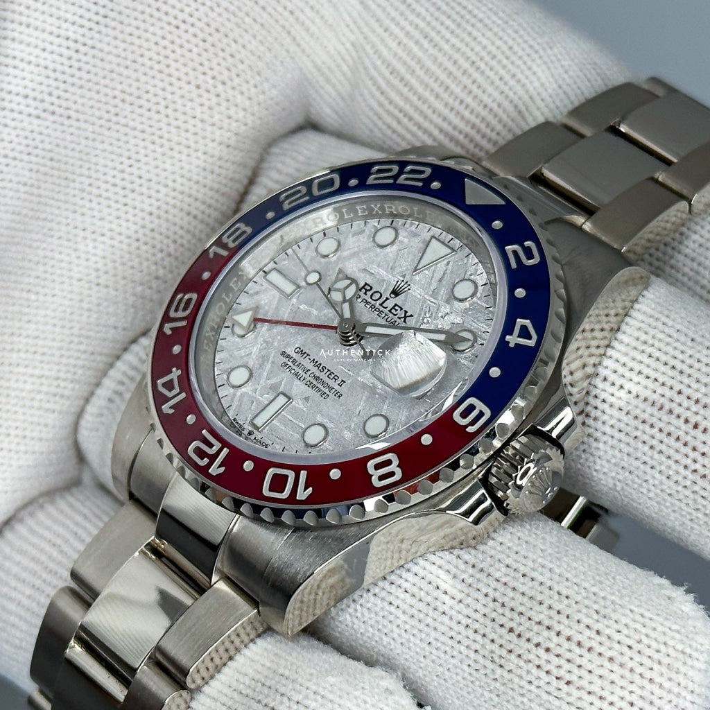 Rolex GMT-Master II White Gold Oyster Meteorite "Superman" 126719BLRO
