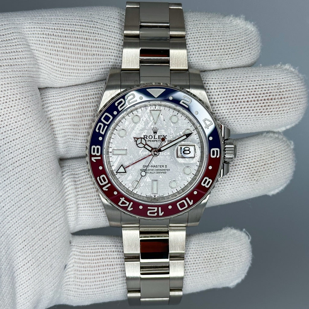 Rolex GMT-Master II White Gold Oyster Meteorite "Superman" 126719BLRO