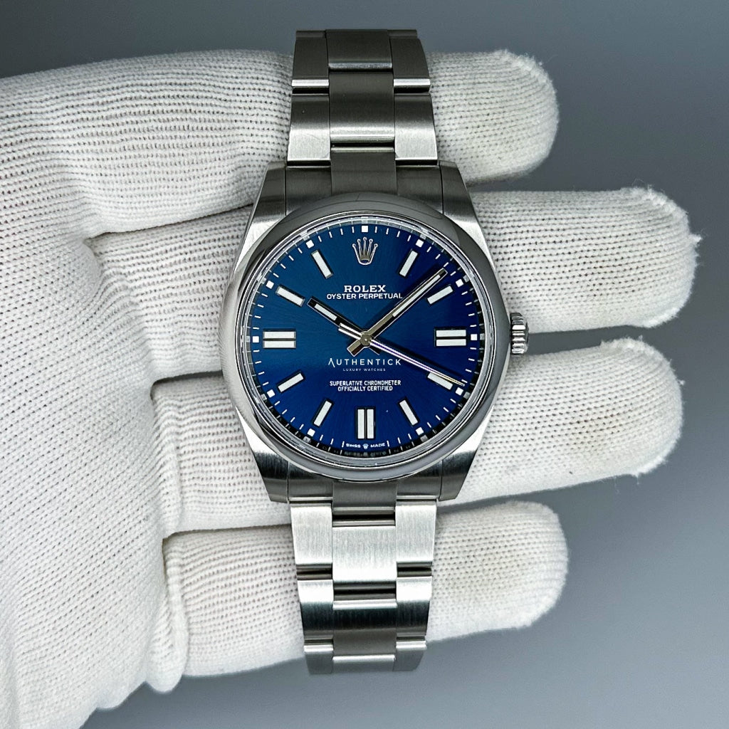 Rolex Oyster Perpetual 41 Stainless Steel Blue Dial 124300