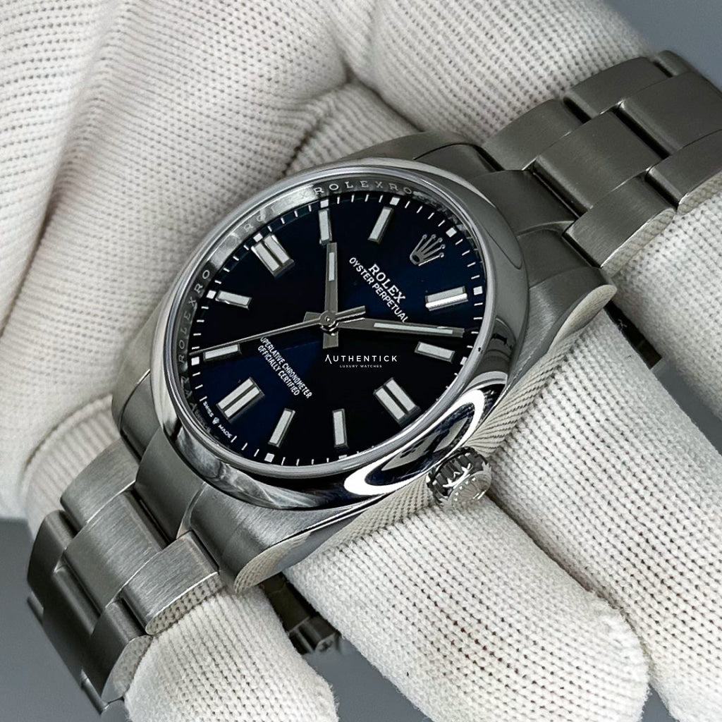 Rolex Oyster Perpetual 41 Stainless Steel Blue Dial 124300