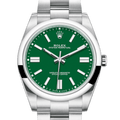 Rolex Oyster Perpetual 41 Stainless Steel Green Dial 124300