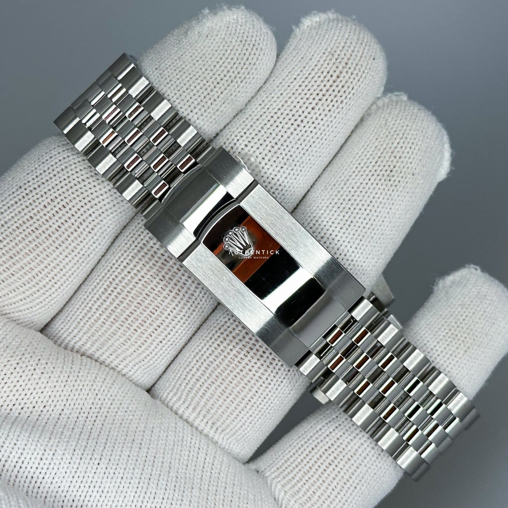 Rolex Sky-Dweller Stainless Steel & White Gold Black Dial Jubilee 326934