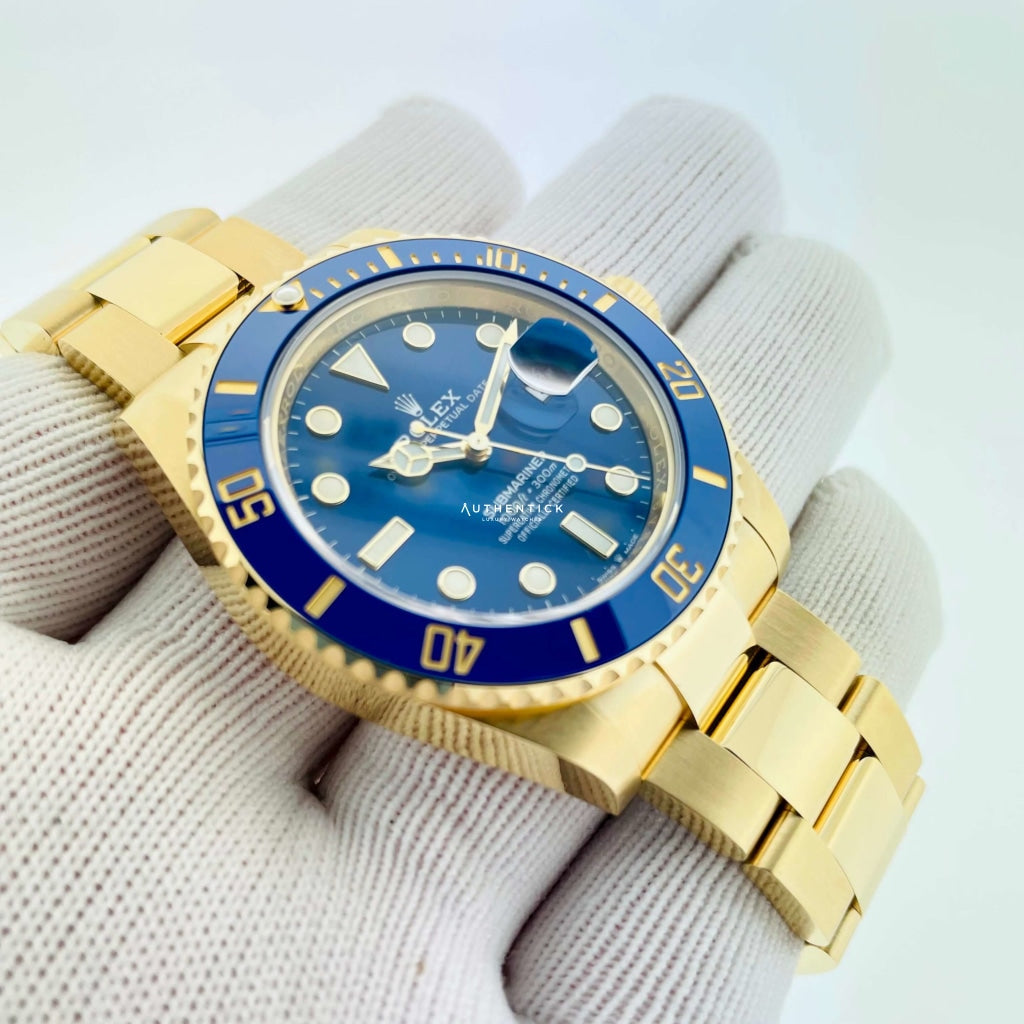 Rolex Submariner "Date" 41mm Yellow Gold Blue Dial