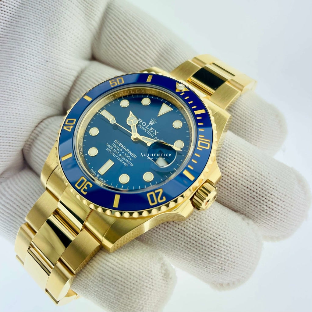 Rolex Submariner "Date" 41mm Yellow Gold Blue Dial