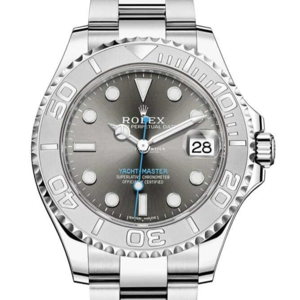 Rolex Yacht-Master 40 Rolesor Stainless Steel Platinum Rhodium Dial 126622
