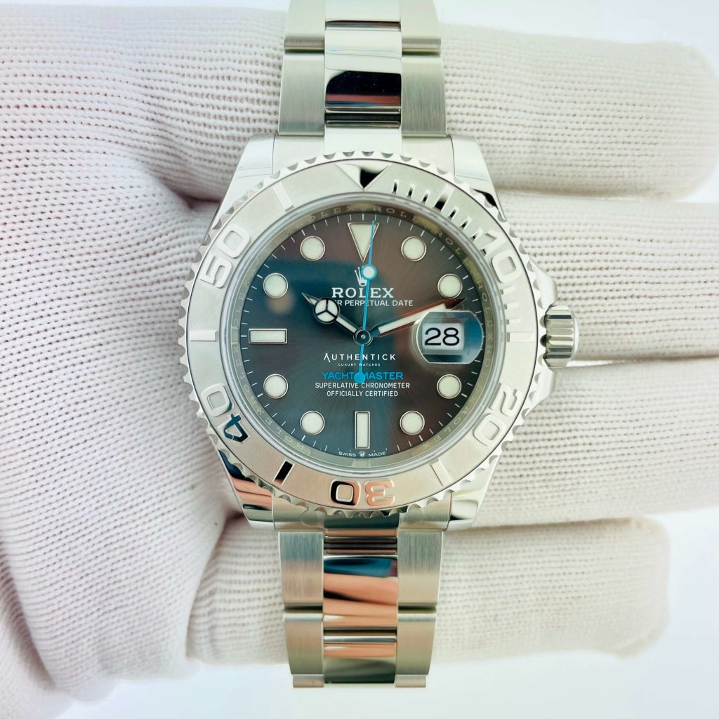 Rolex Yacht-Master 40 Rolesor Stainless Steel Platinum Rhodium Dial 126622